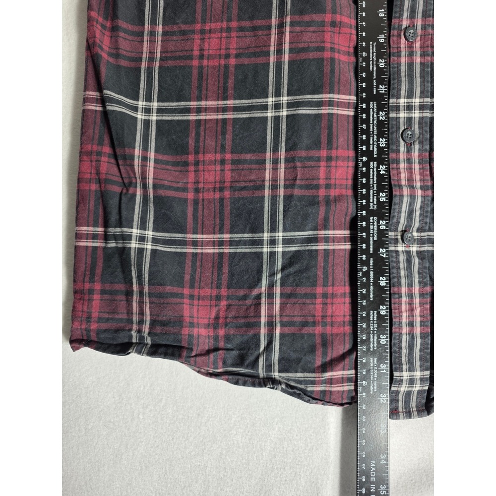 Orvis Mens XL Shirt Classic Collection Plaid Long Sleeve Button Down Red Black - Picture 13 of 14